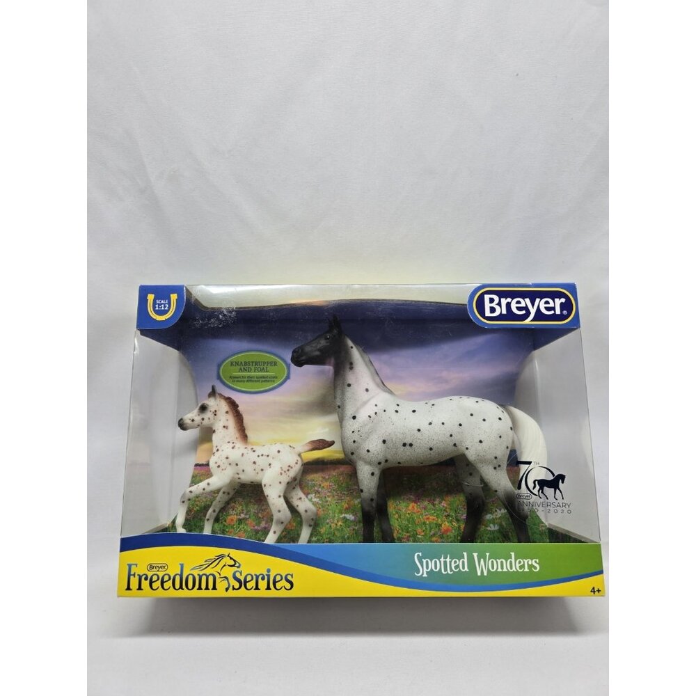 Breyer Classics #62207 Spotted Wonders Horse - RETIRED Knabstrupper And Foal
